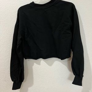 Black Cropped Sweater